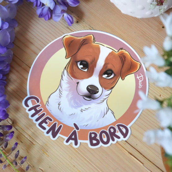 Sticker Auto • Jack Russel • 2 Coloris – Image 3