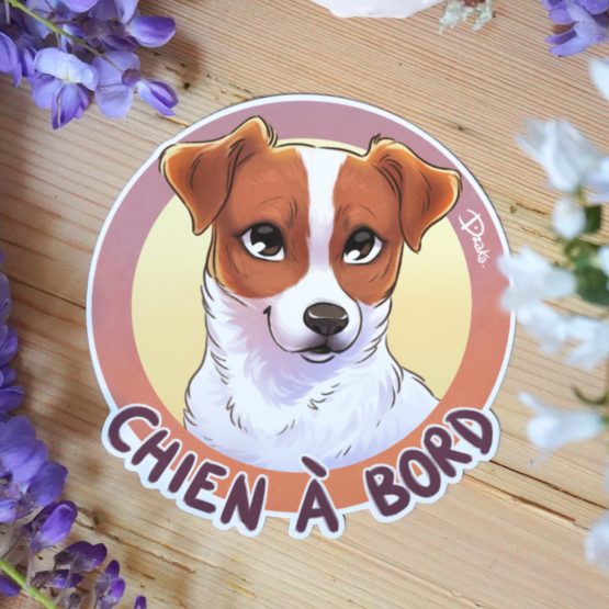 Sticker Auto • Jack Russel • 2 Coloris – Image 2