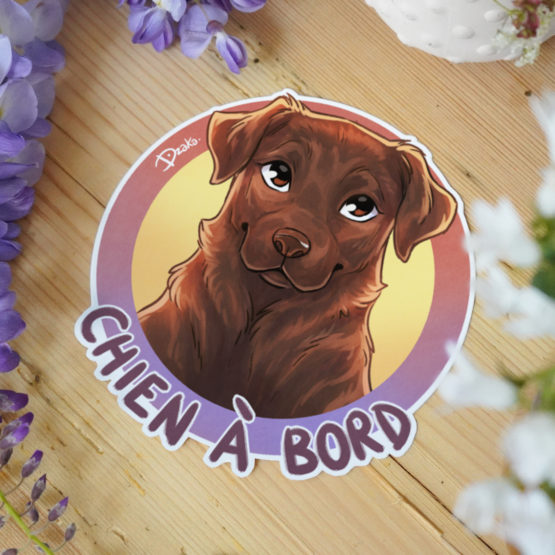 Sticker Auto • Labrador • 3 Coloris – Image 3