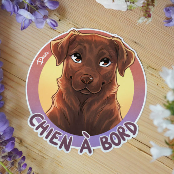 Sticker Auto • Labrador • 3 Coloris – Image 2