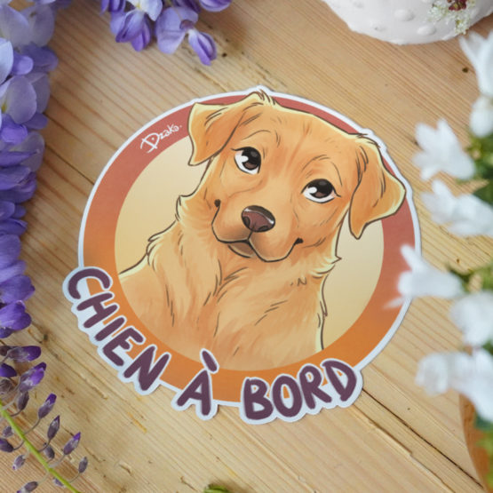 Sticker Auto • Labrador • 3 Coloris – Image 5