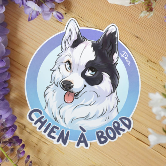 Sticker Auto • Laika de Iakoutie • 3 Coloris – Image 6