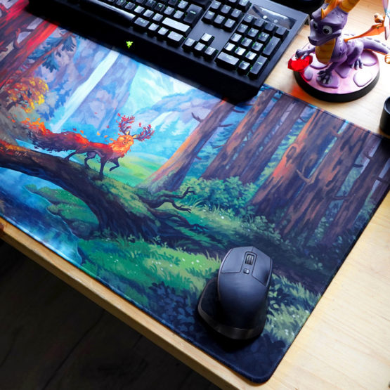 Tapis de souris XXL • Cerf Renard