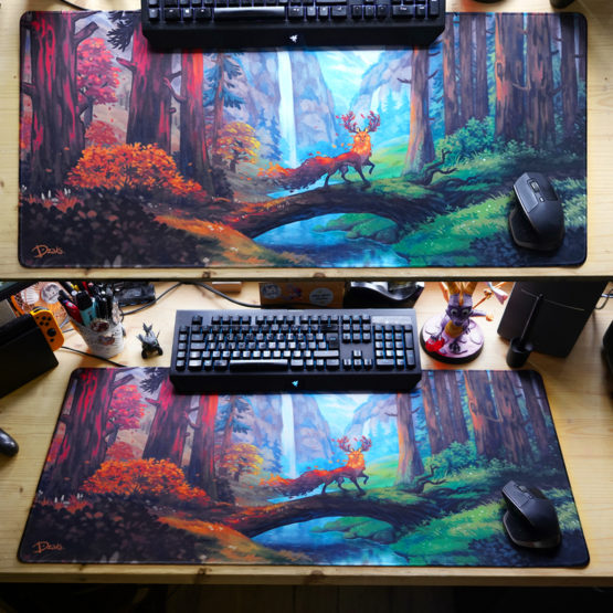 Tapis de souris XXL • Cerf Renard – Image 2
