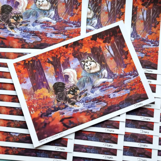 Print A4 Naya & Ori • Pluie d'Automne – Image 2