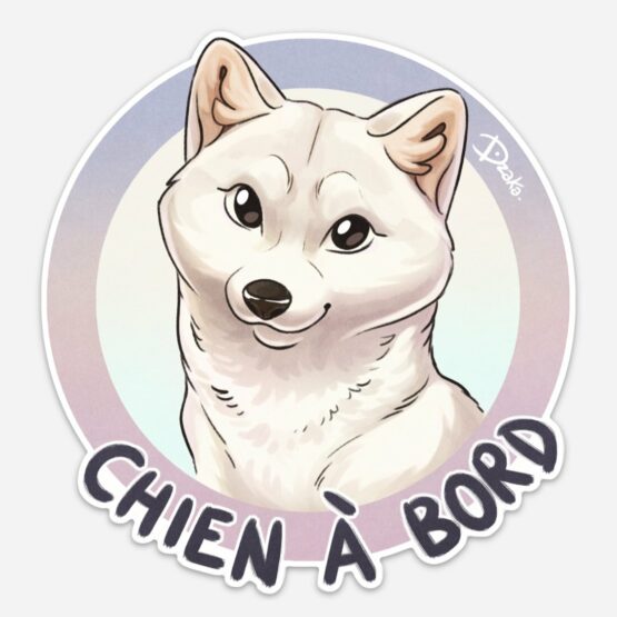 Sticker Auto • Shiba • 3 Coloris – Image 5