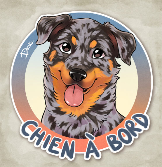 Sticker Auto • Beauceron • 2 Coloris – Image 2