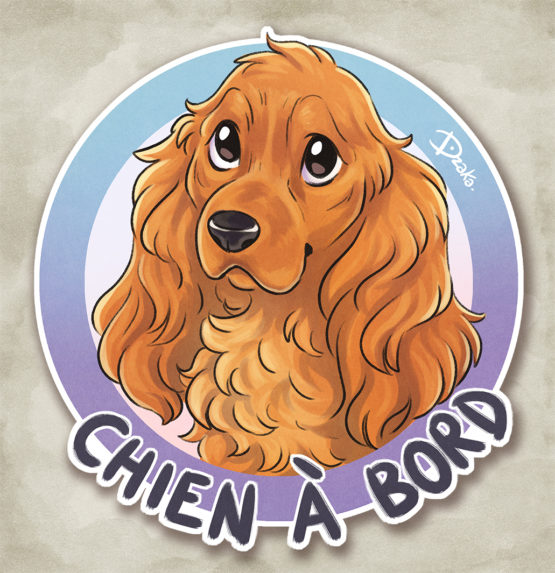 Sticker Auto • Cocker • 4 Coloris – Image 4