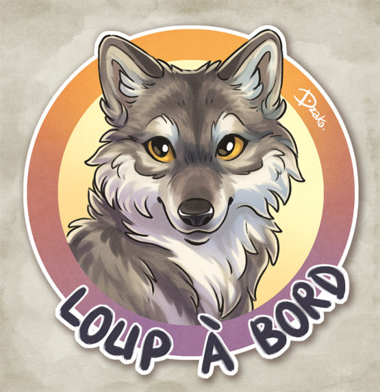 Sticker Auto • Loup
