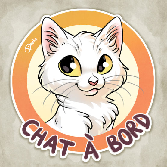 Sticker Auto • Chats • 10 Coloris – Image 4