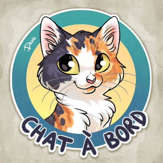 Sticker Auto • Chats • 10 Coloris – Image 2