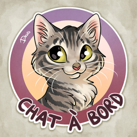 Sticker Auto • Chats • 10 Coloris – Image 7