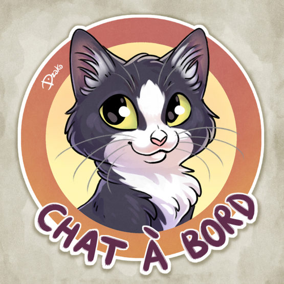 Sticker Auto • Chats • 10 Coloris – Image 6