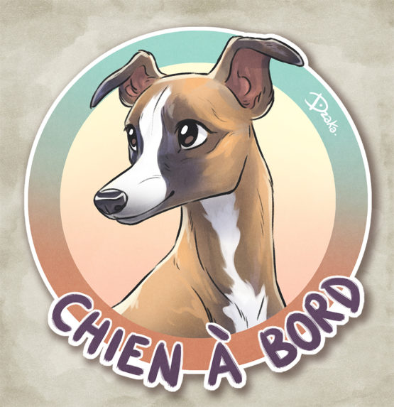 Sticker Auto • Whippet • 6 Coloris – Image 5