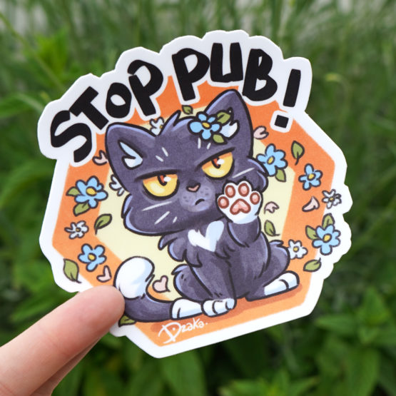 Stickers Stop Pub • Chat Blasé – Image 2