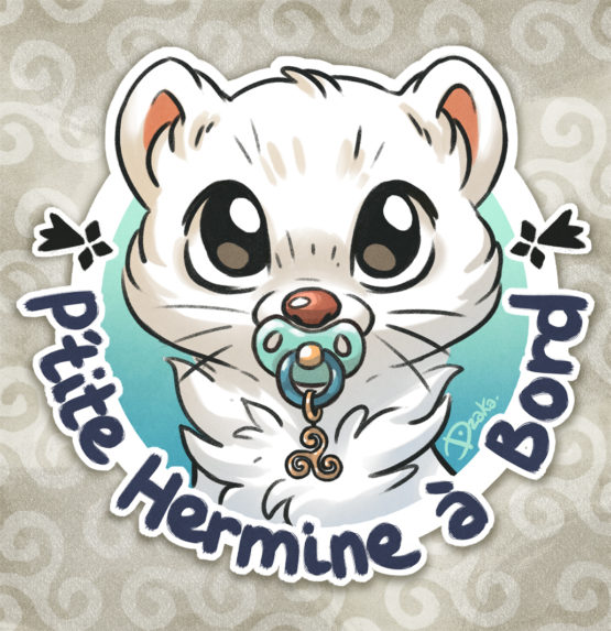 Sticker Auto • P'tite Hermine à Bord
