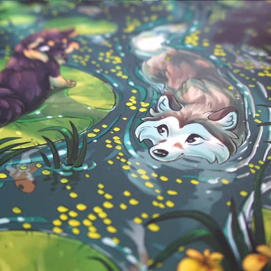 Print A4 Naya & Ori • Grenouilles et Nénuphars – Image 3