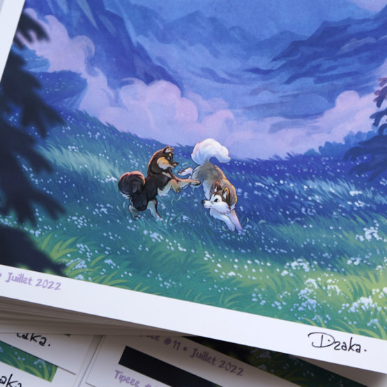 Print A4 Naya & Ori • Ete en Montagne – Image 2