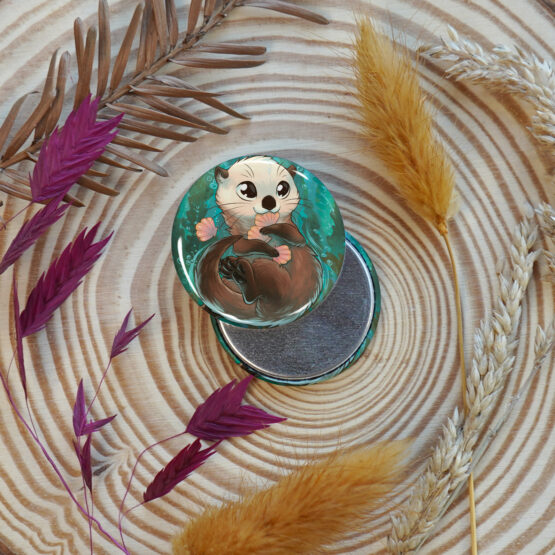 Badge/Magnet • Loutre Gourmande – Image 3