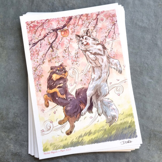 Print A4 Naya & Ori • Pêcher Mignon