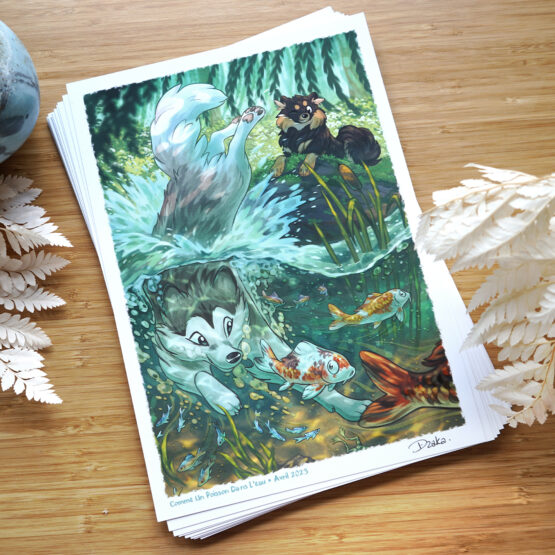 Print A4 Naya & Ori • Comme Un Poisson Dans l'Eau