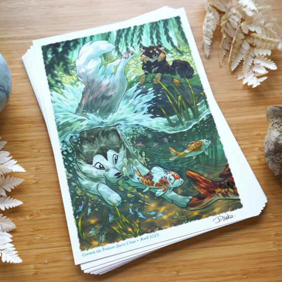 Print A4 Naya & Ori • Comme Un Poisson Dans l'Eau – Image 5