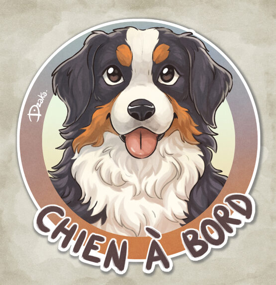 Sticker Auto • Bouvier Bernois