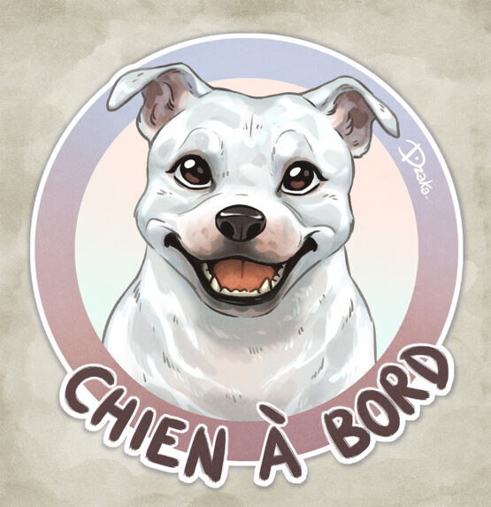 Sticker Auto • Staffordshire Bull Terrier • 6 Coloris – Image 2