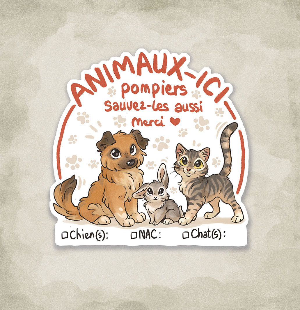 stickers sauver mes animaux presnetation