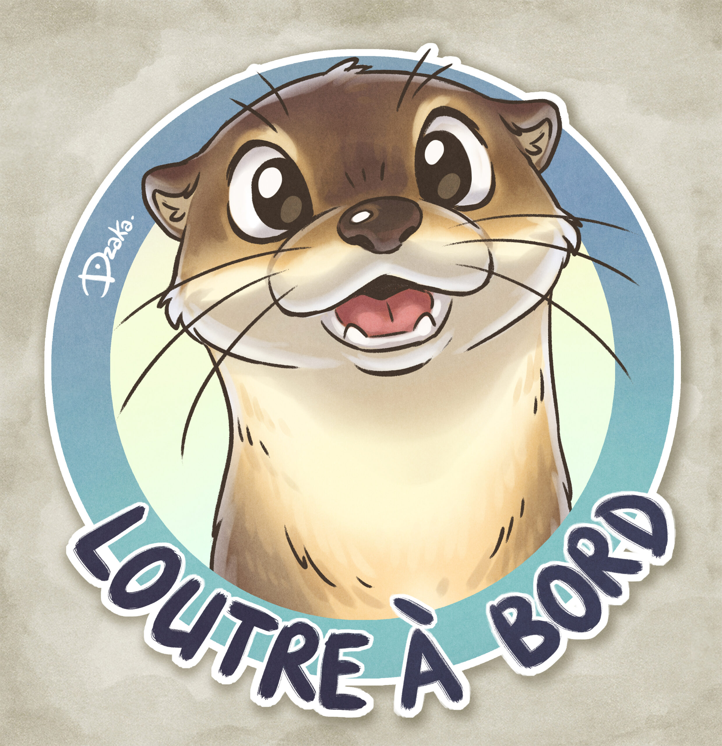 loutre a bord