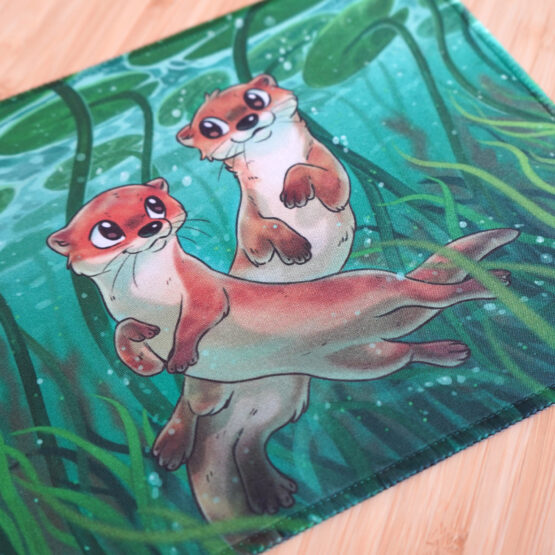 Tapis de Souris • Loutres Nénuphars – Image 2