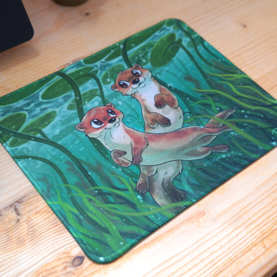 Tapis de Souris • Loutres Nénuphars – Image 4