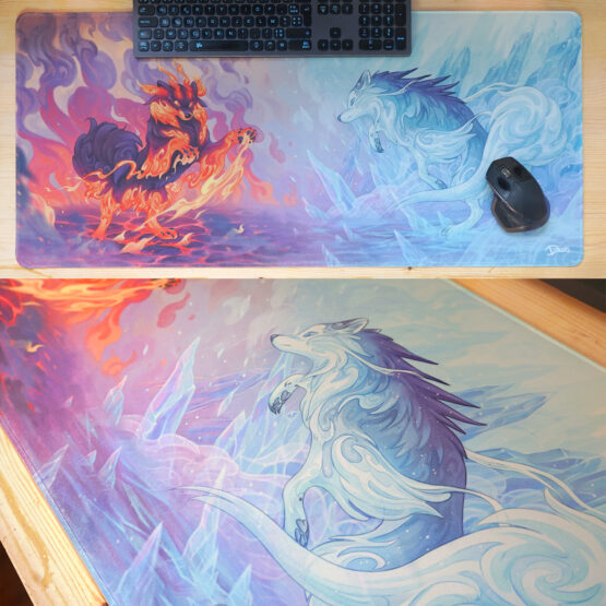 Tapis de souris XXL • Ori de Feu vs Naya de Glace – Image 4