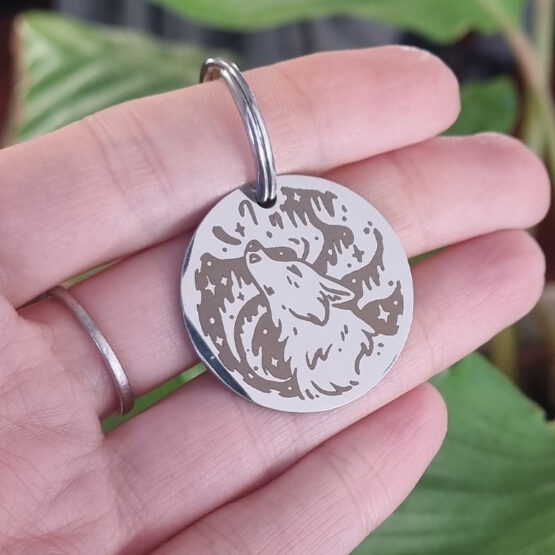 Médaille Ronde Loup Boréale • 3 coloris – Image 5