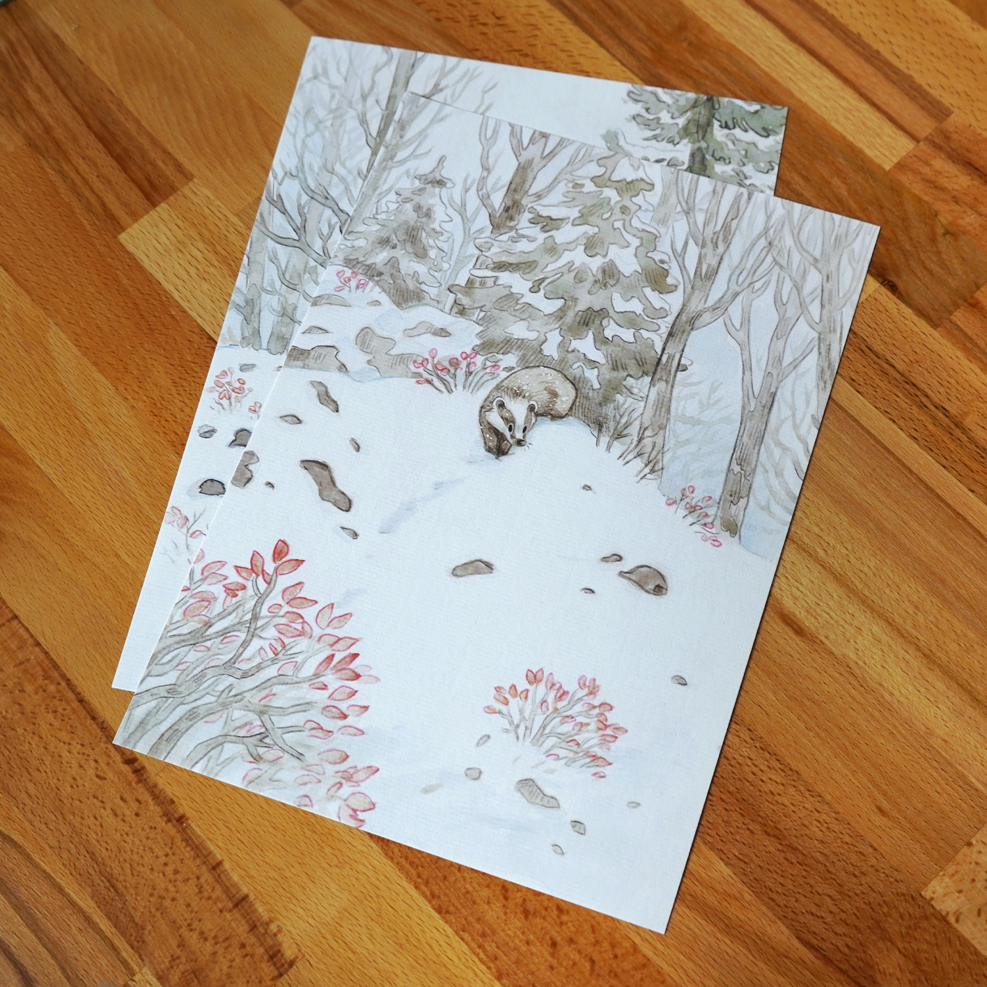 print a4 blaireau