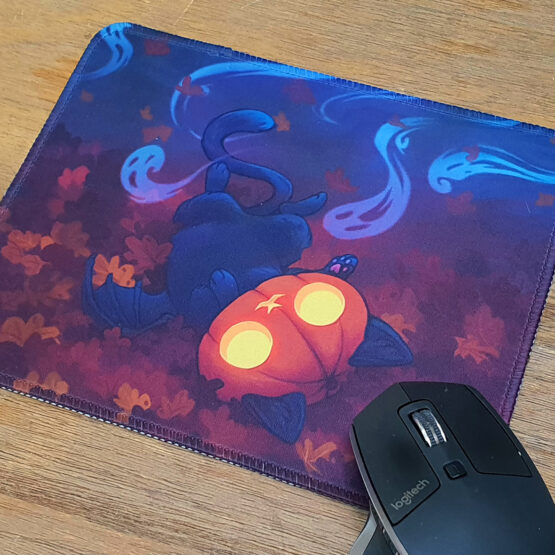 Tapis de Souris • Chat Citrouille (préventes)