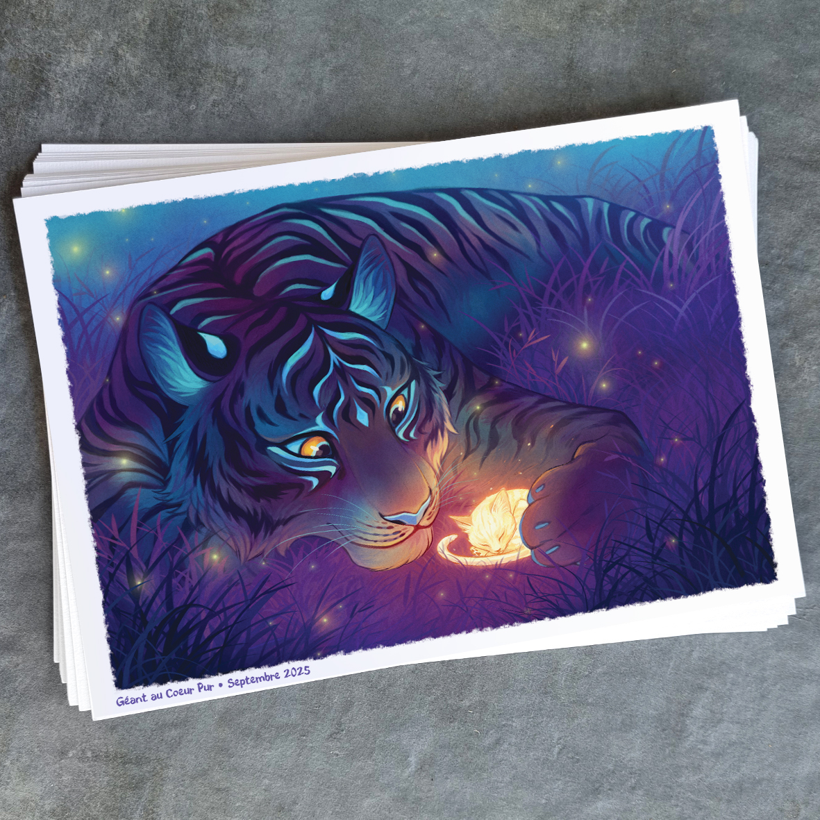 mokup geant au coeur pur a4