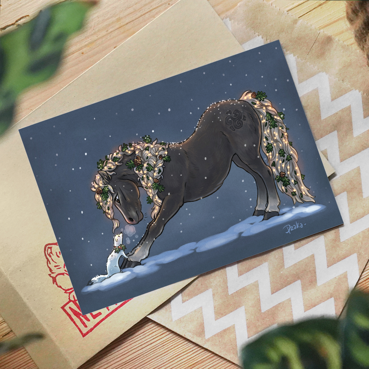 cheval foret hermine