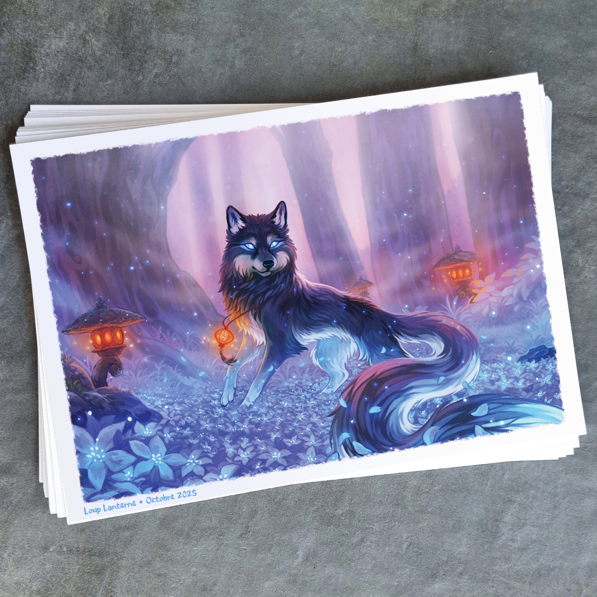 mokup loup lanterne a4 mokup loup lanterne a4