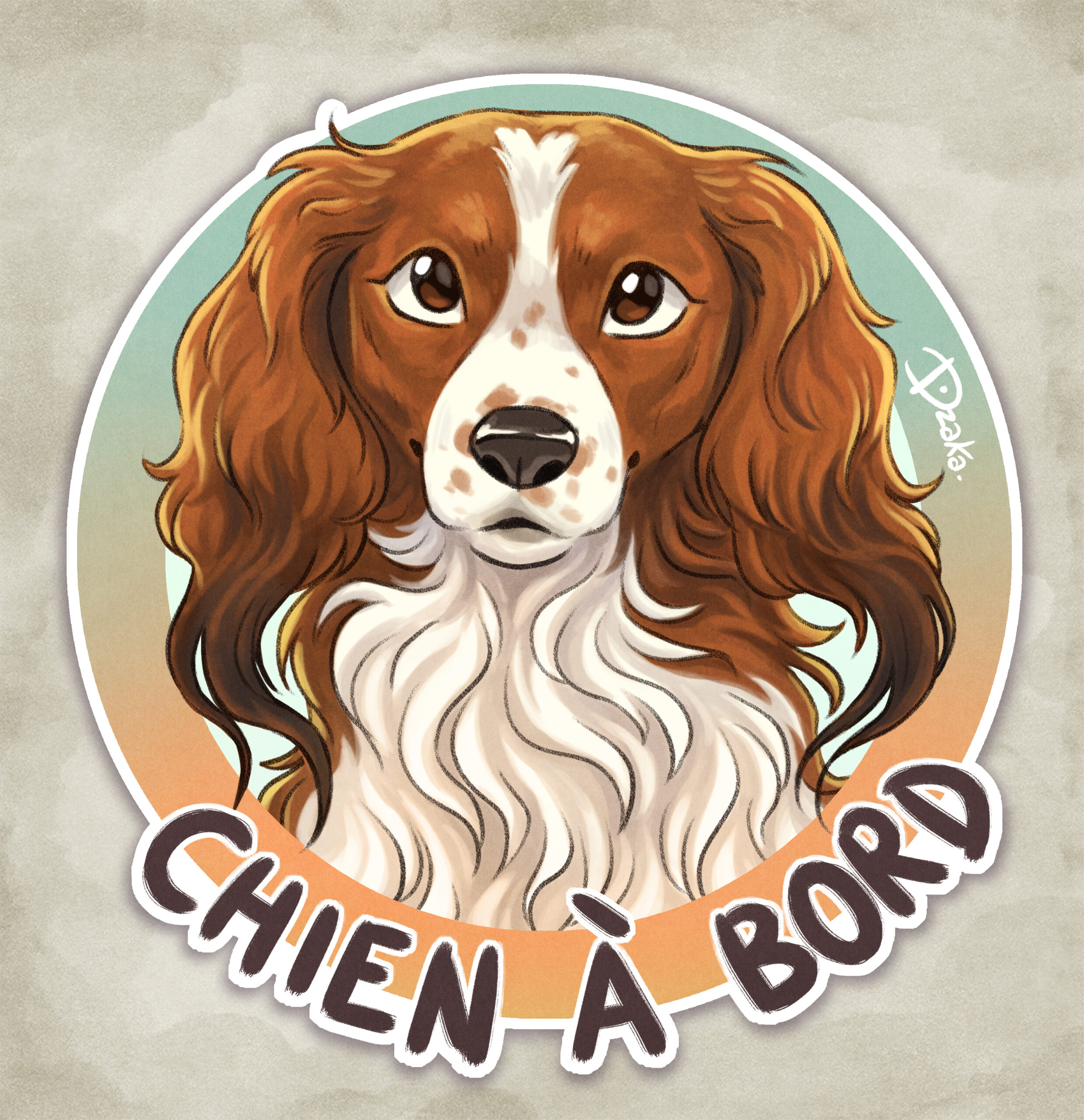 Sticker Auto • Kooikerhondje [préventes]